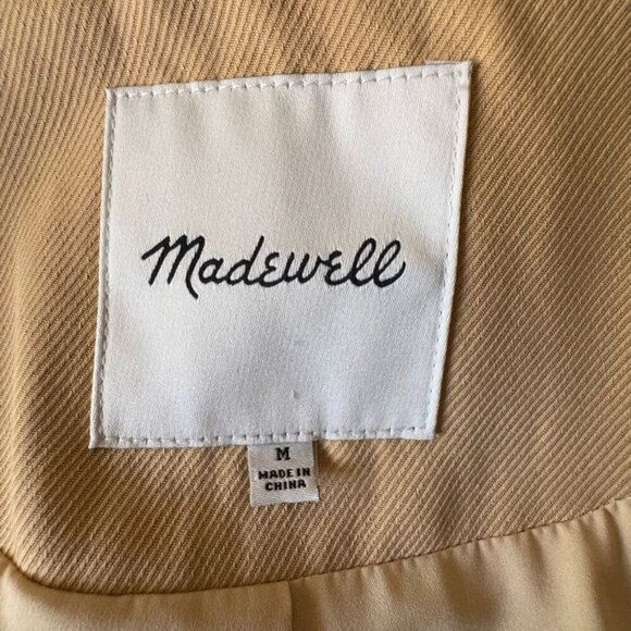 Madewell The Petite Caldwell Short Blazer in Drapeweave: in Desert Dune Size M - Picture 9 of 12